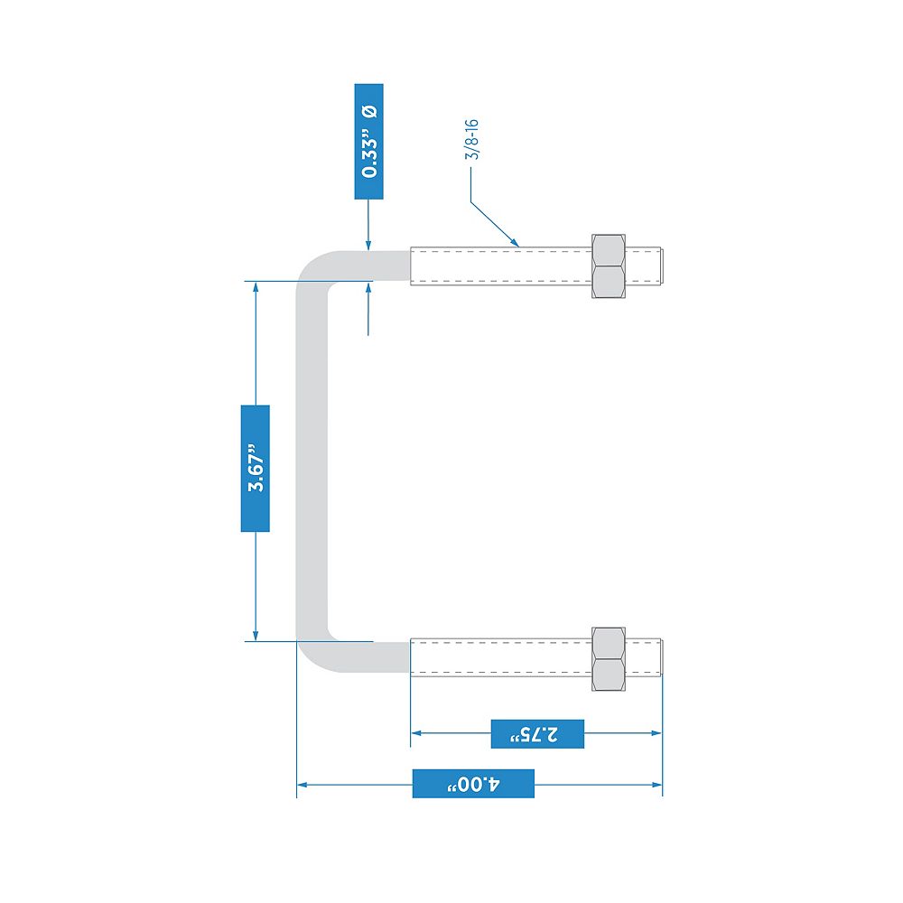 Supplementary Image for Square U Bolt