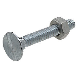 Clipped Image for Flat Head Carriage Bolts & Nuts