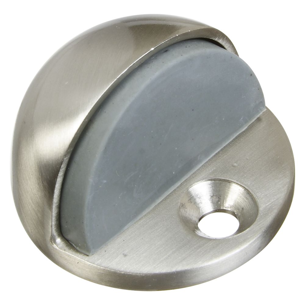 Brushed Nickel Wall Mounted Straight Door Stop