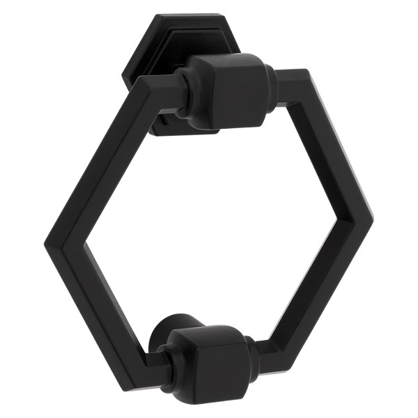 Powell Door Knocker - Matte Black N336-706 | National Hardware
