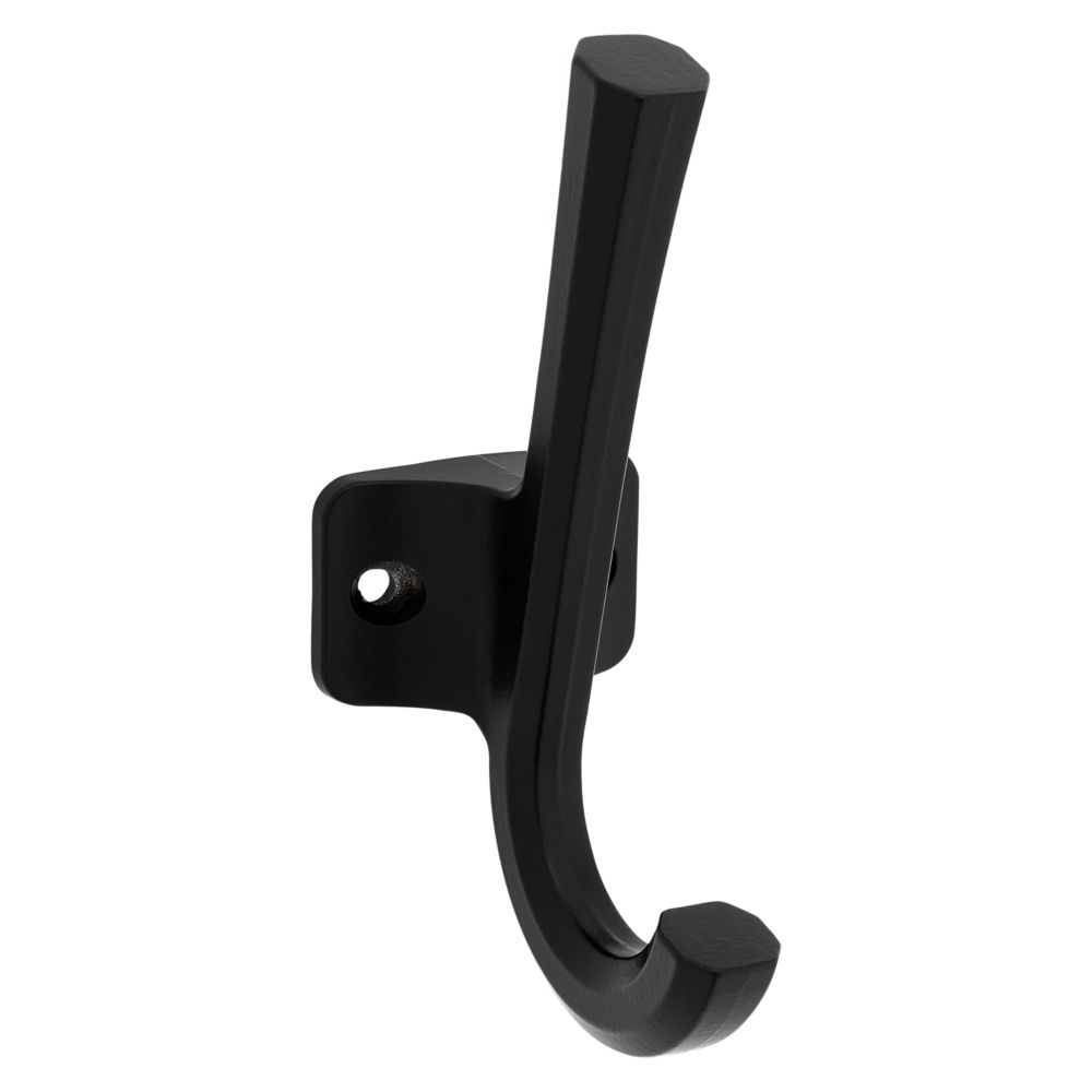 1900 Classic Double Robe Hook - Black