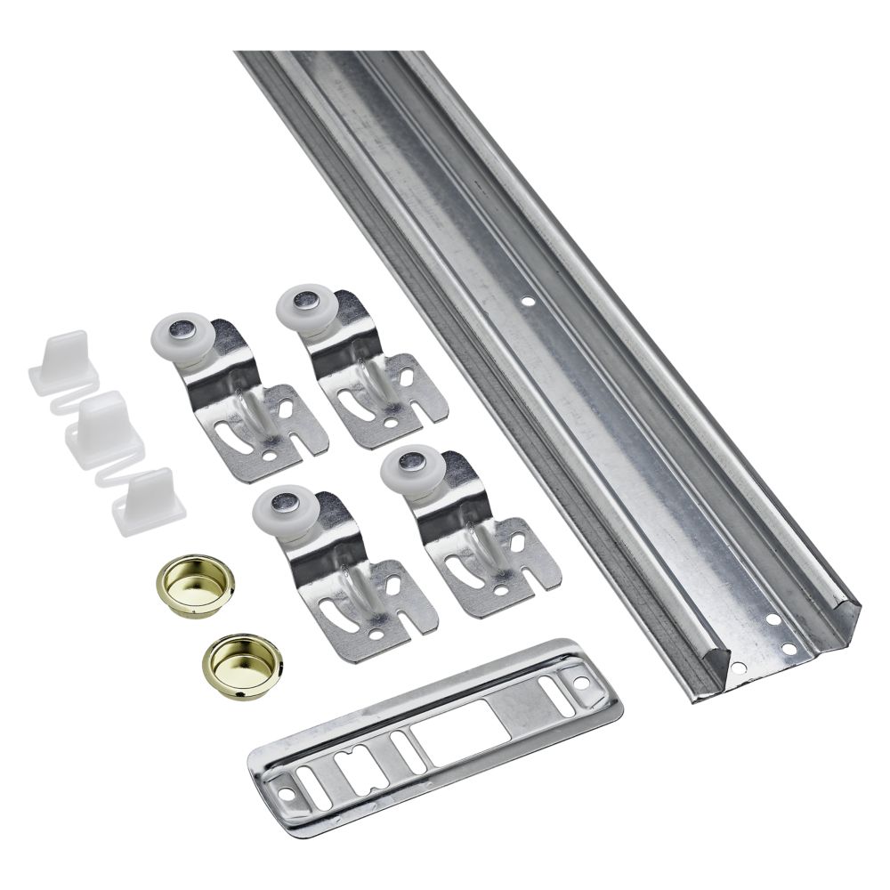 National Hardware Juego de herrajes para puertas plegables N343-715 391S en  blanco, 36 pulgadas