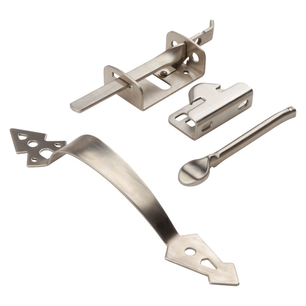 Stainless steel latches - for clothing, covers, tarpaulins and tents