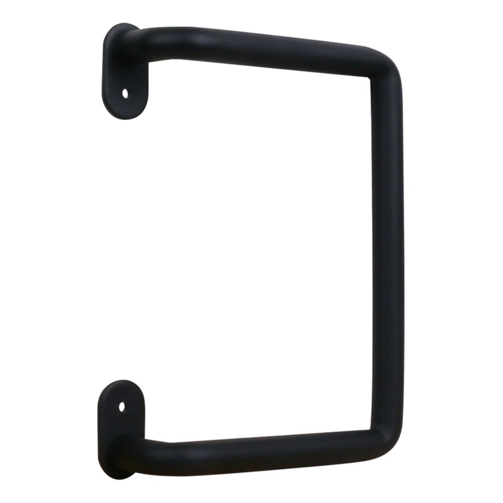 National Hardware Matte Black Indoor/Outdoor Barn Door Lock