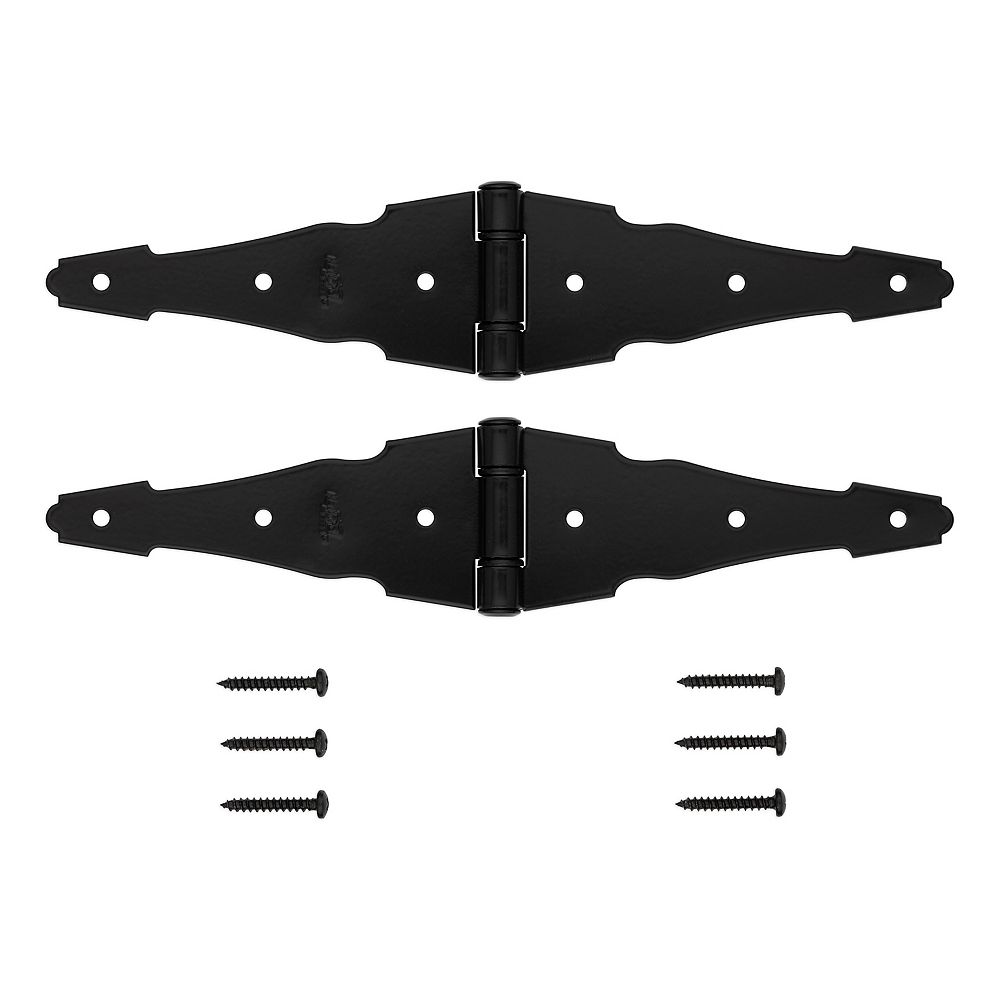 Clipped Image for Ornamental Strap Reversible Strap Hinges