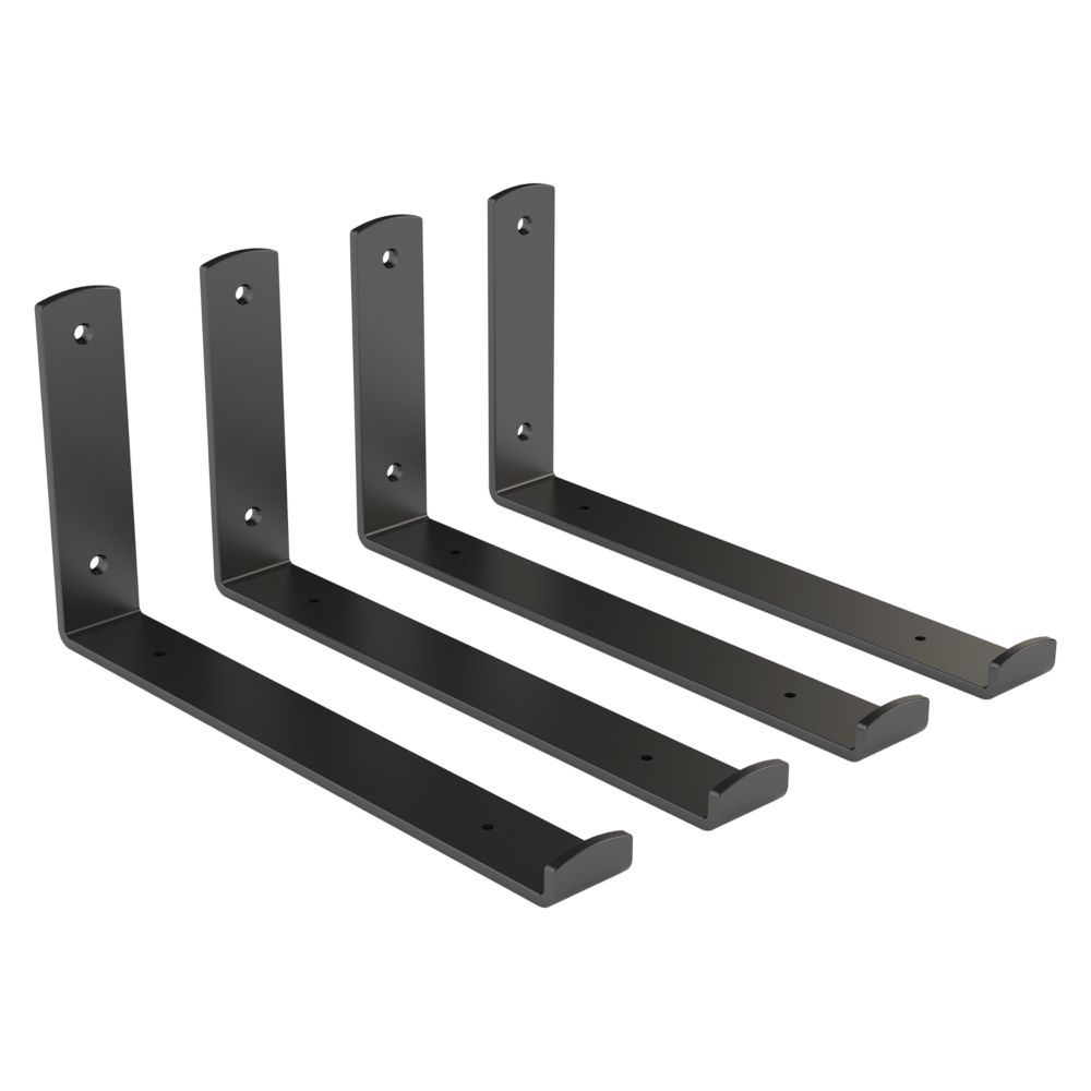 Floating Shelf Hardware Kit Black N900002 National Hardware