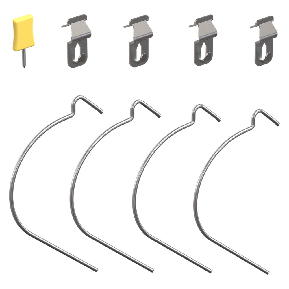 Add-on for Picture Rail Hanging System Kit – (2) Twist Nylon Cords (48-in)  & (2) Gripper Hooks – Transparent Nylon Hanging Cords & Hooks for Hanging  Picture Frames, Arts & Paintings at