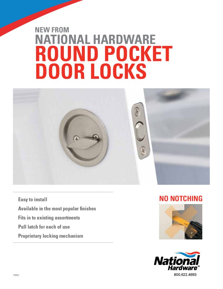 Round Pocket Door Locks