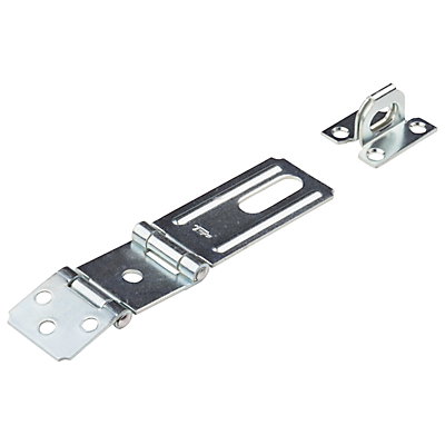 Details about   Black Safety Hasp  3-1/2" Steel Swivel Eye  Rotating Staple  Cabinet Door Lock 