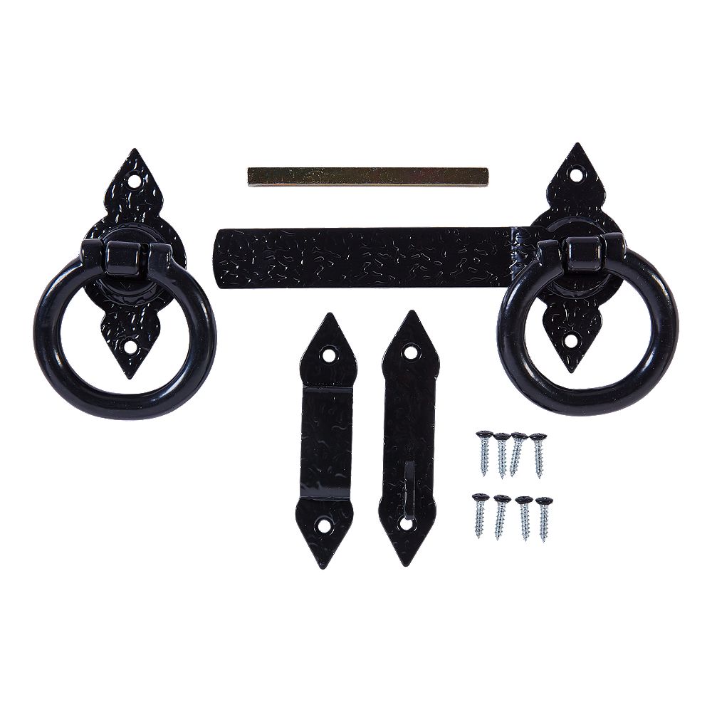  National Hardware N100-054 6 Spear Gate Hook Black Finish with  Weatherguard : Tools & Home Improvement