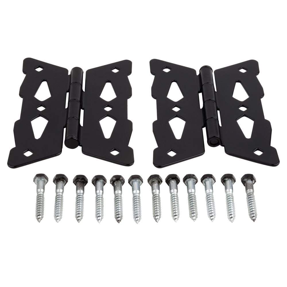 Decorative Butterfly Hinges - Black N109-218