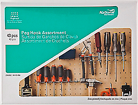 National Hardware N112-058 2392bc Peg Hook Assortment Zinc Plated for sale online 