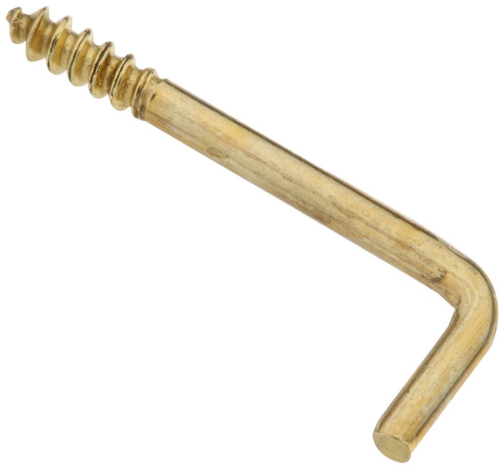 Square Bend Hooks - Solid Brass N120-568