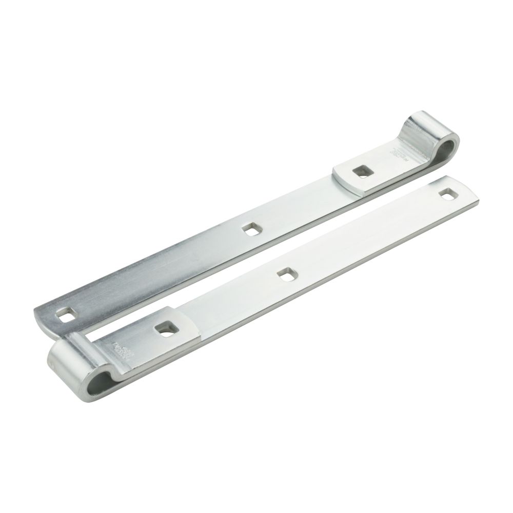 National Hardware N130-054 290BC Screw Hook/Strap Hinges in Zinc plated, 2  pack
