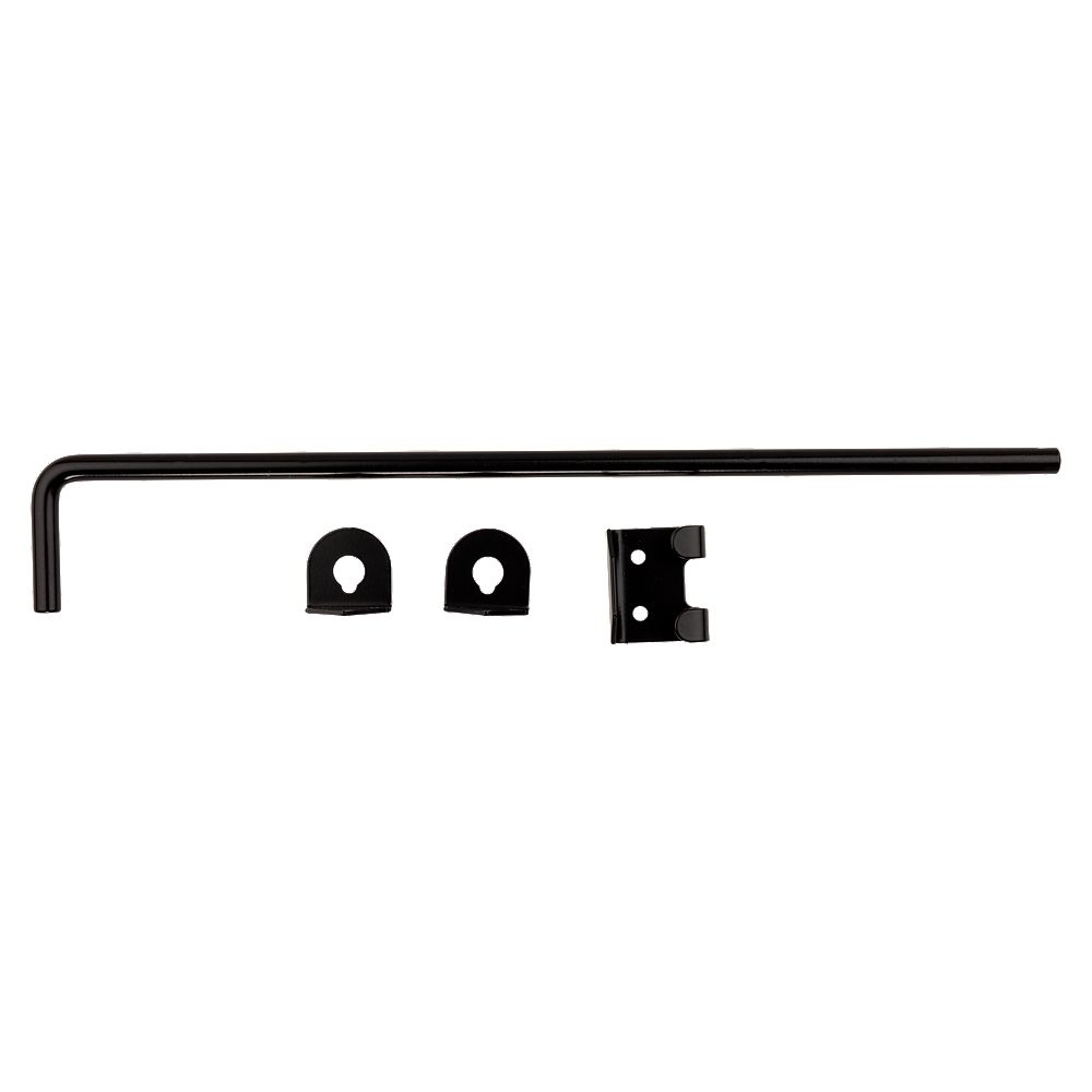 National Hardware 18-in Black Gate Cane Bolt in the Gate Hardware