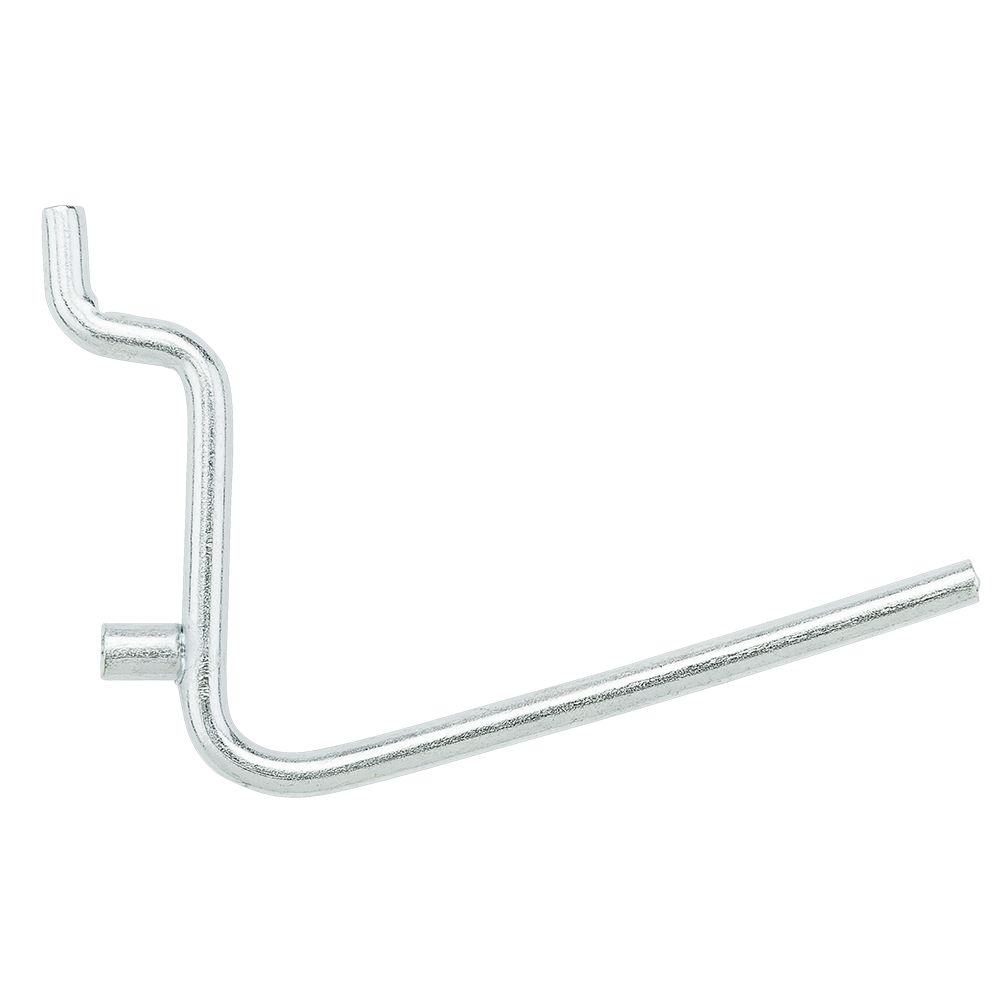 National Hardware N187-740 Single Heavy Duty Pegboard Hook 10 Inch Zinc  Plated Steel Bulk