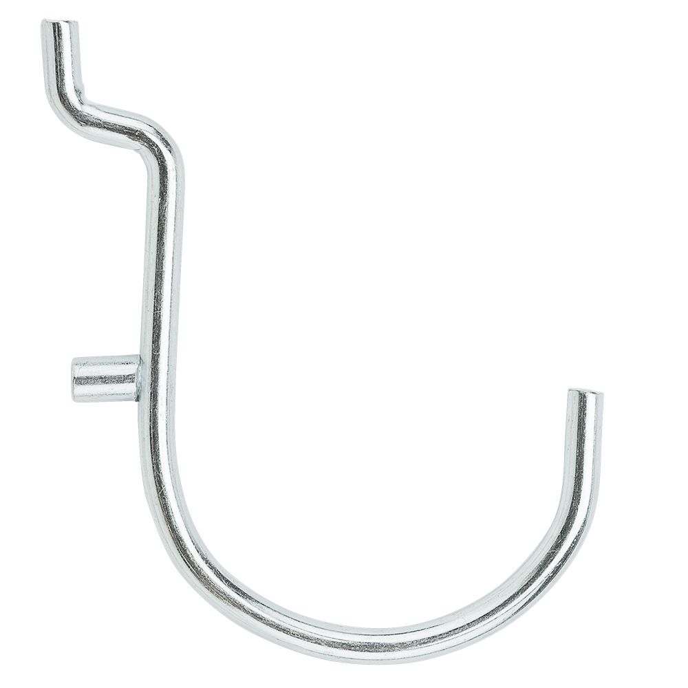 National Hardware N187-740 Single Heavy Duty Pegboard Hook 10 Inch Zinc  Plated Steel Bulk