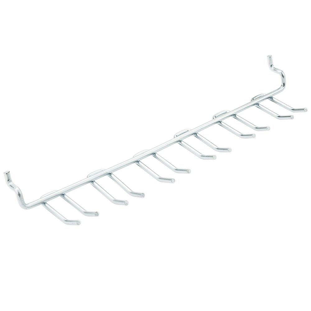 National Hardware N187-740 Single Heavy Duty Pegboard Hook 10 Inch Zinc  Plated Steel Bulk