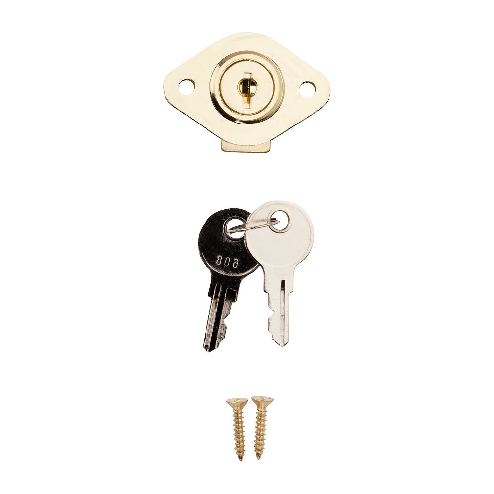 Clipped Image for Keyed Drawer Lock