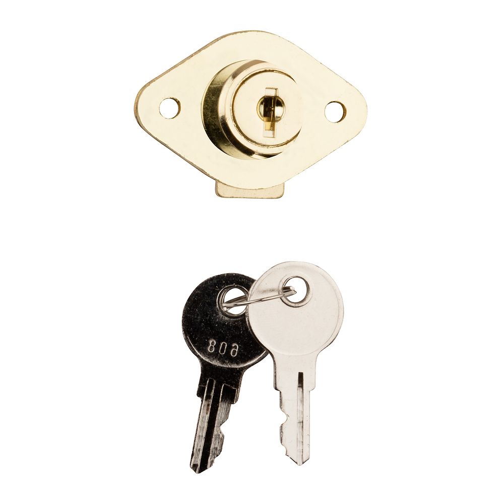 Clipped Image for Keyed Drawer Lock