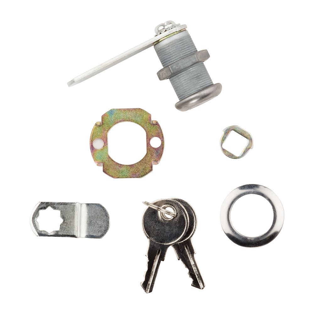 Cabinet Drawer Lock, Keyed Alike,1 3/8 Cylinder National Lock - High  Security, Brushed chrome, key #915, Hafele