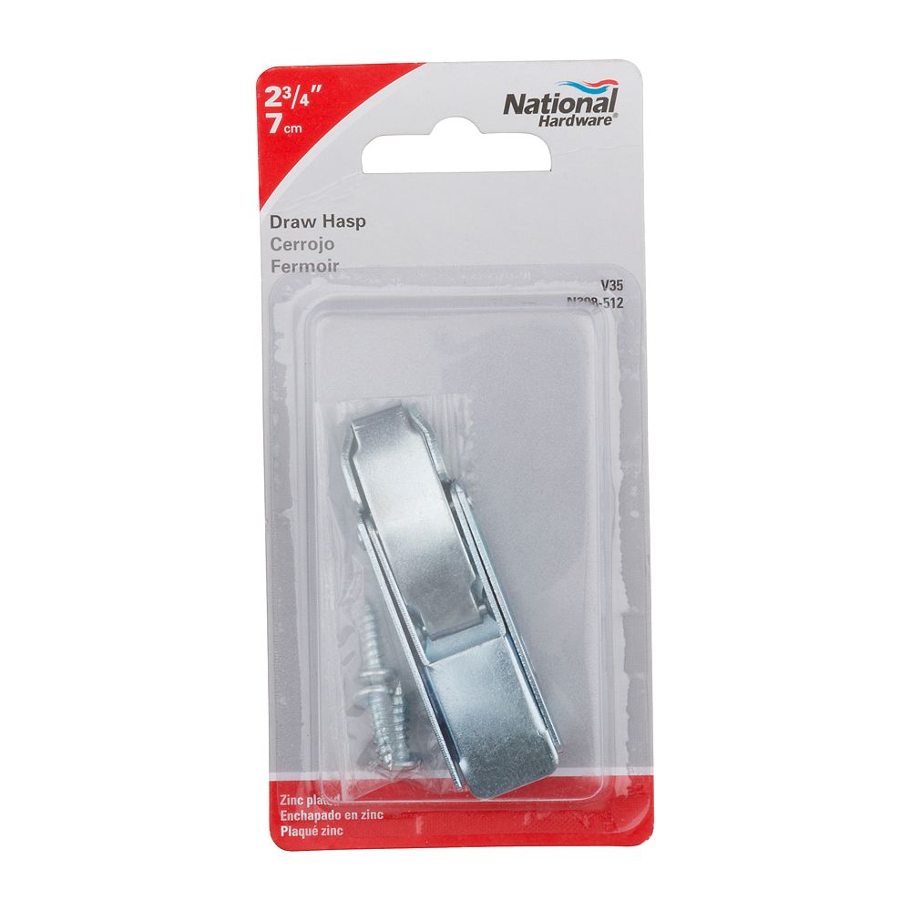 Draw Hasp - Zinc Plated N208-512 | National Hardware