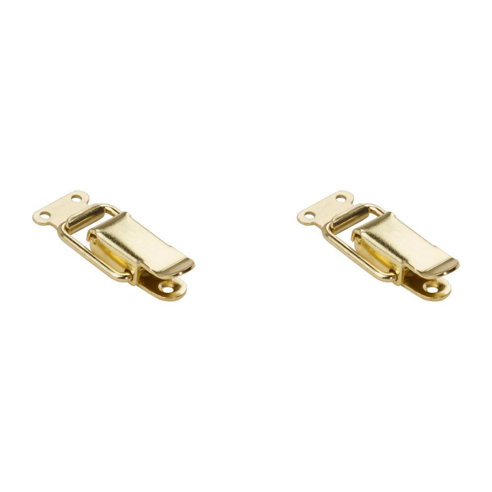 National Hardware® 1-7/8 Brass Hook/Staple Cabinet Catch - 2 Pack