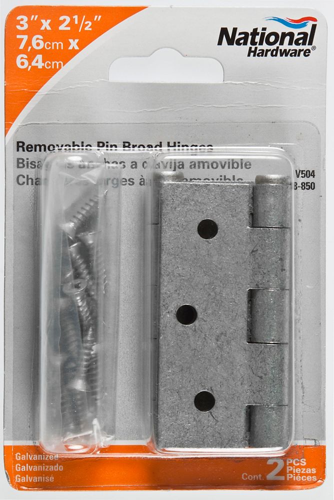 PackagingImage for Removable Pin Broad Hinge