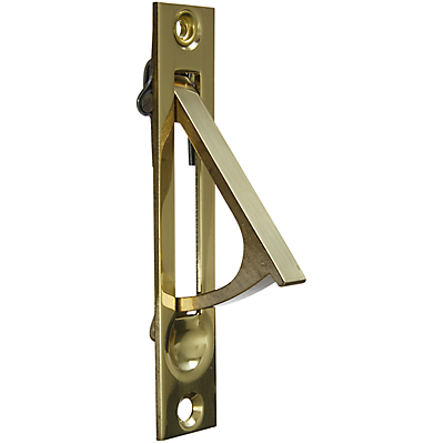 National Hardware V1951 Pocket Door Latch in Solid Brass 