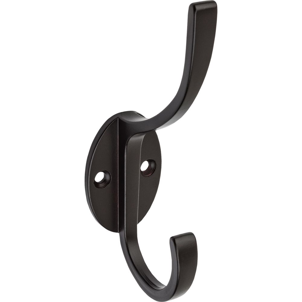 National Hardware N245-811 Under Shelf Double Coat Hook Brass 2 Pack:  Clothes Hooks Undershelf Mount (038613245815-2)