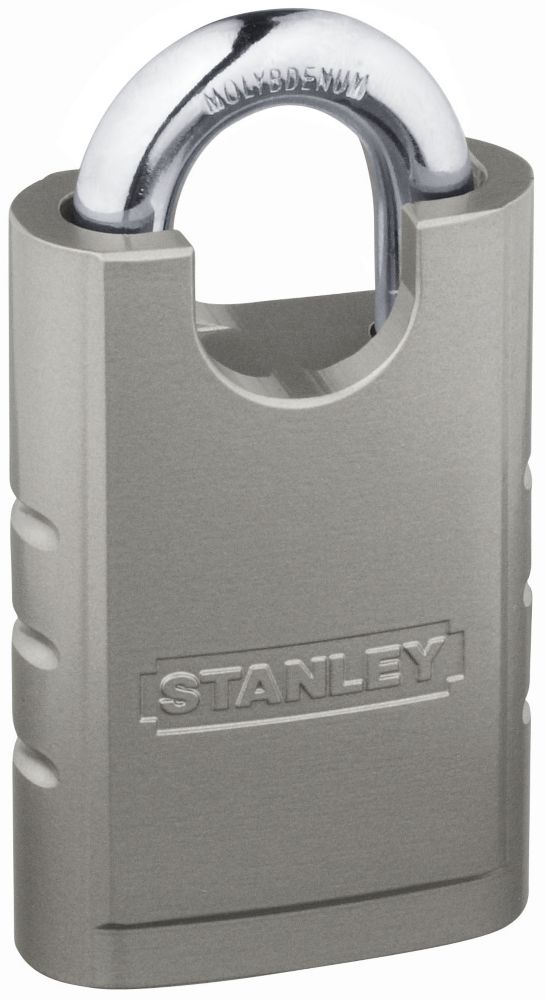 Shrouded Hardened Steel Padlock Silver S828 145 National Hardware